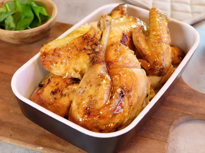 Poulet au four