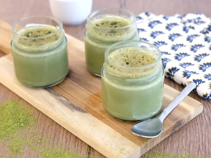 Crème au thé matcha
