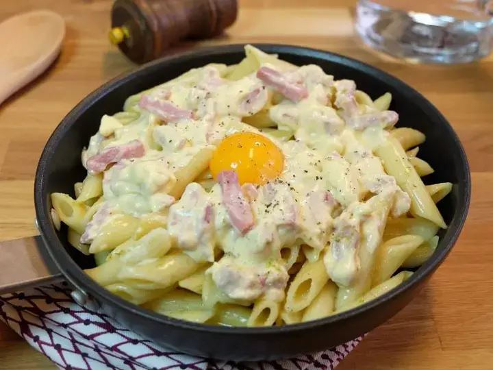 Penne à la carbonara Bio