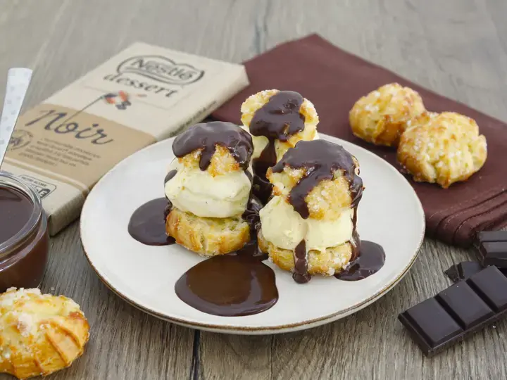 Profiteroles sauce chocolat