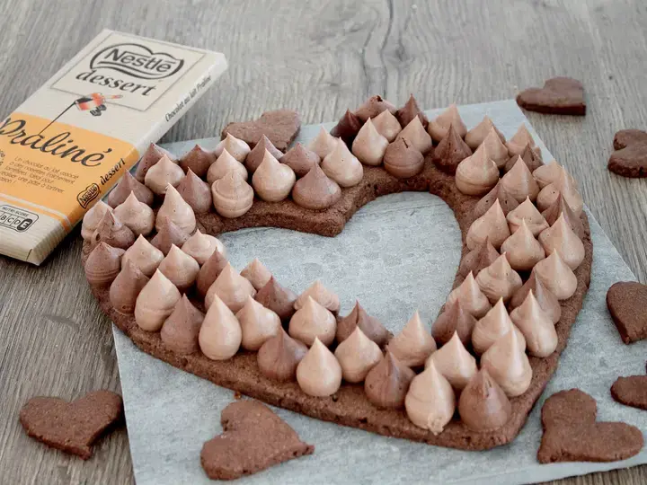 Coeur sablé