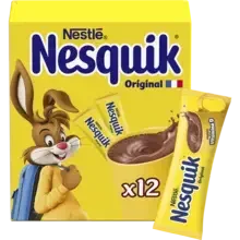 NESQUIK Poudre cacaotée 12 sticks de 13,5g