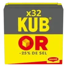 MAGGI KUB OR Bouillon Réduit en sel de -25% - 32 cubes - 121,6g