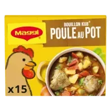 NESTLE MAGGI KUB Bouillon Poule au Pot 150g - 15 tablettes
