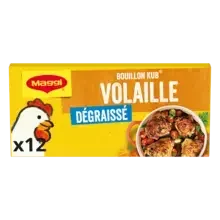 NESTLE MAGGI KUB Bouillon de Volaille Dégraissé 120g - 12 tablettes