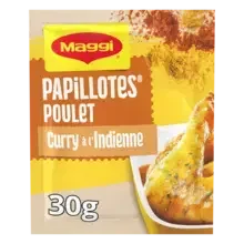 MAGGI Papillotes Poulet Curry à l'indienne 30g