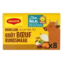 MAGGI KUB Bouillon de Bœuf Halal 72g - Boite de 8 Tablettes