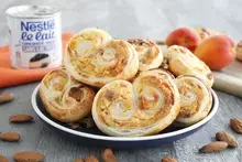 Palmiers abricots noisettes sans lactose