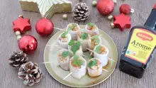 Makis de radis au saumon fumé pomme granny et Arome