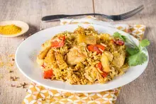 Riz exotique au poulet Cookeo Moulinex
