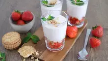 Mousse d'été facon tarte aux fraises