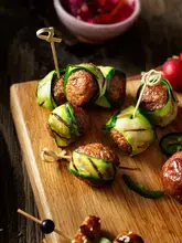 Boulettes Végétariennes et Courgettes
