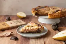 Tarte amandine poires chocolat