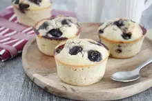 Muffins amandes griottes