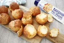 Petits choux au lait concentre sucré