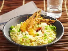 Crevettes et riz à la citronnelle