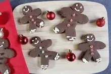 Sablés bonhommes au chocolat