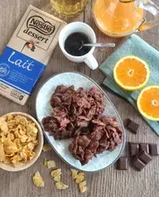 Roses des sables au chocolat au lait