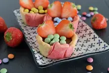 Mini tartelettes sablées SMARTIES chocolat praliné