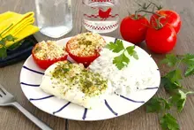 Dos de cabillaud et tomates à la provencales
