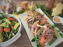 Agneau de Pâques rôti à la crème d'ail