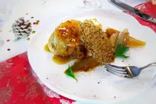 Rôti de dinde farci au foie gras