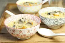 Ramen au lait de coco et patate douce