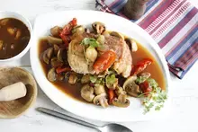 Rôti de veau champignons, tomates Cookeo