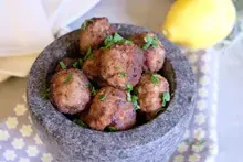 Keftedes, boulettes de viande au citron