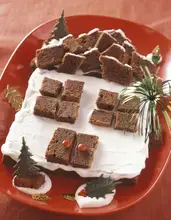 Gâteau châlet du père noël au chocolat