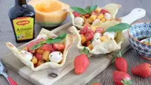 Salad pizza bowl estivale