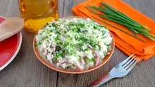 Risotto au jambon et courgettes