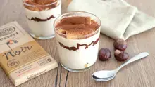 Tiramisu à la crème de marron et chocolat