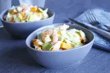 Curry de crevettes aux carottes et lait de coco