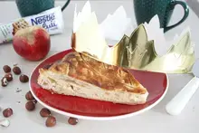 Galette des rois pomme noisettes au lait concentré sucré