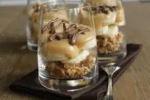 Banoffee aux zébrures de chocolat