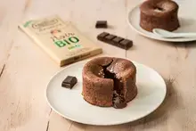 Cœurs coulants chocolat noir Bio & fleur de sel