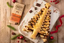 Sapin feuilleté chocolat caramel
