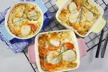 Clafoutis de noix de Saint-Jacques