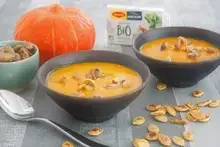 Velouté de potimarron aux châtaignes