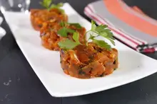 Tartare de thon olives poivrons
