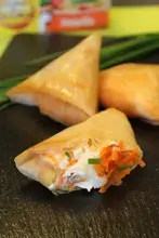 Samossas de carottes au chèvre