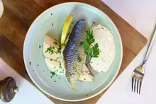 Loup de mer en sauce