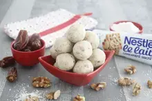 Energy ball's aux fruits secs et lait concentré