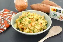 Dahl de patate douce et chou fleur