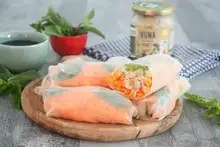 Rouleaux de printemps  carotte soja concombre Vuna