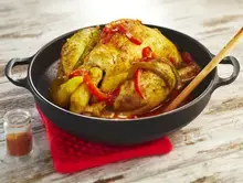 Poulet au paprika et poivrons