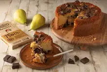 Gâteau aux poires et aux pépites de chocolat