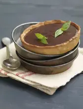 Tartelettes au chocolat et basilic
