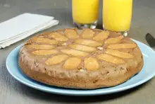 Moelleux au chocolat aux langues de chat et pommes fondantes